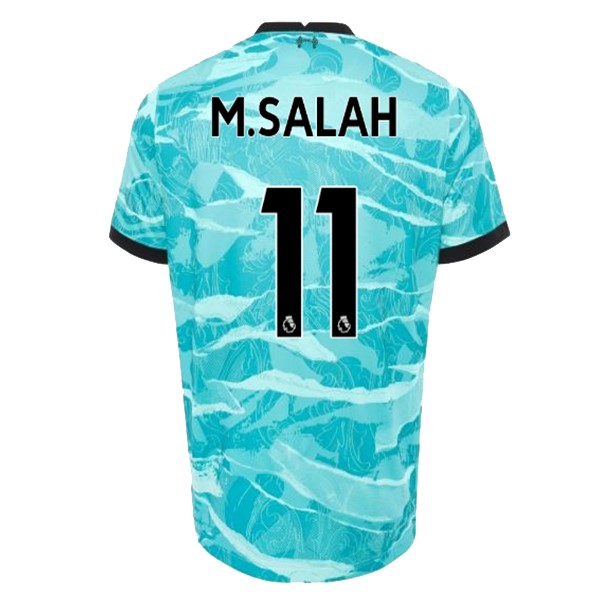 Camiseta Liverpool NO.11 M.Salah Replica Segunda Ropa 2020/21 Azul